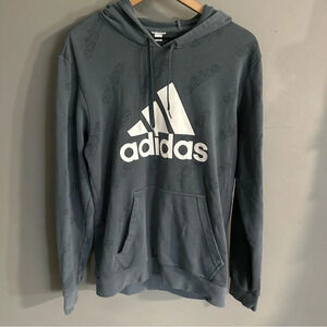 Adidas Hoodie‎ Grey/Blue. Large. Good Used Condition
